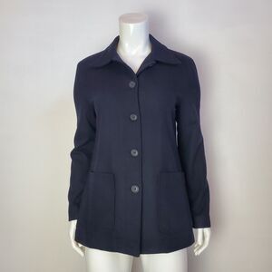 Vintage Y2K Gap Navy Blue Wool Chore Jacket